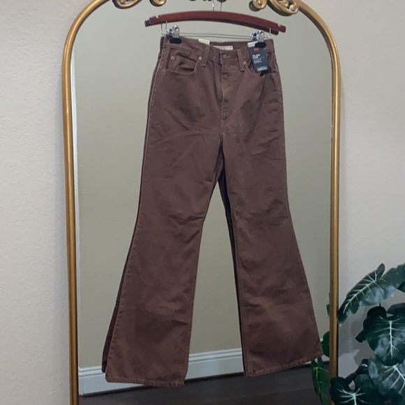 Levi’s 70’s Ultra High-rise Flare Jeans Brown Size 29 - Picture 3 of 9